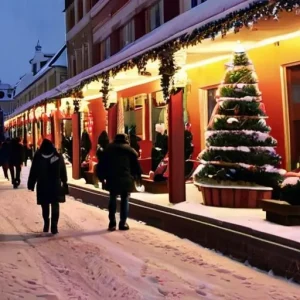 Страны с атмосферой праздничных улиц и вечернего света